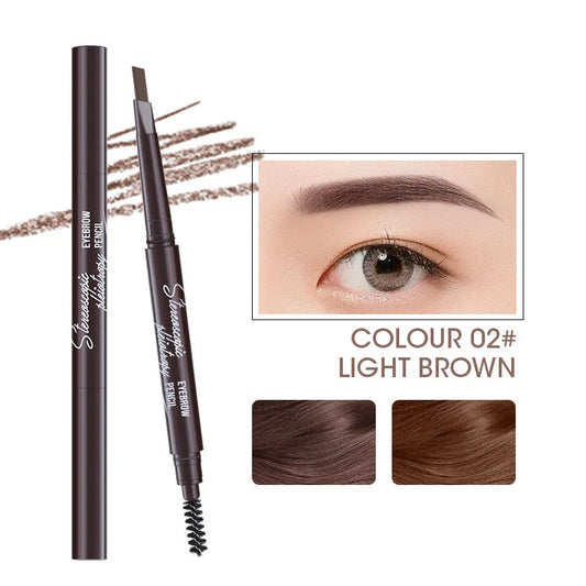 5 Colors Eyebrow Cosmetics Pencil Waterproof Double-Headed Eyebrow Tattoo Natural Long Lasting Makeup Paint Eyebrow Pencil