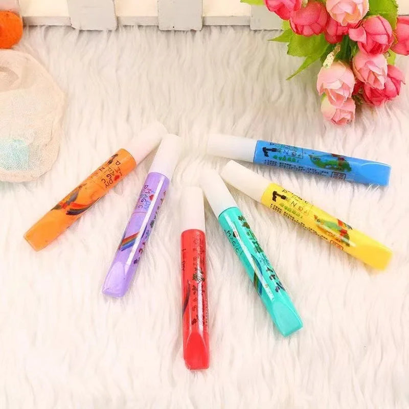 Magic Popcorn Pen, DIY Bubble Popcorn Drawing Pens, 3D Puffy Embellish Decorate Graffiti Stationery for Cards Kids Christmas