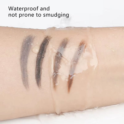 2 in 1 Double-Headed Triangle Waterproof Eyebrow Pencil Durable Long Lasting Beginner-Friendly Women'S Makeup Eye Brow Pen