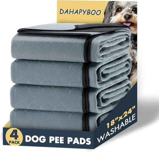 Washable Pee Pads for Dogs 18X24,4 Pack