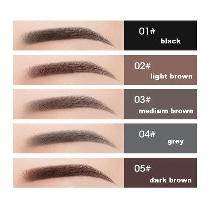 5 Colors Eyebrow Cosmetics Pencil Waterproof Double-Headed Eyebrow Tattoo Natural Long Lasting Makeup Paint Eyebrow Pencil